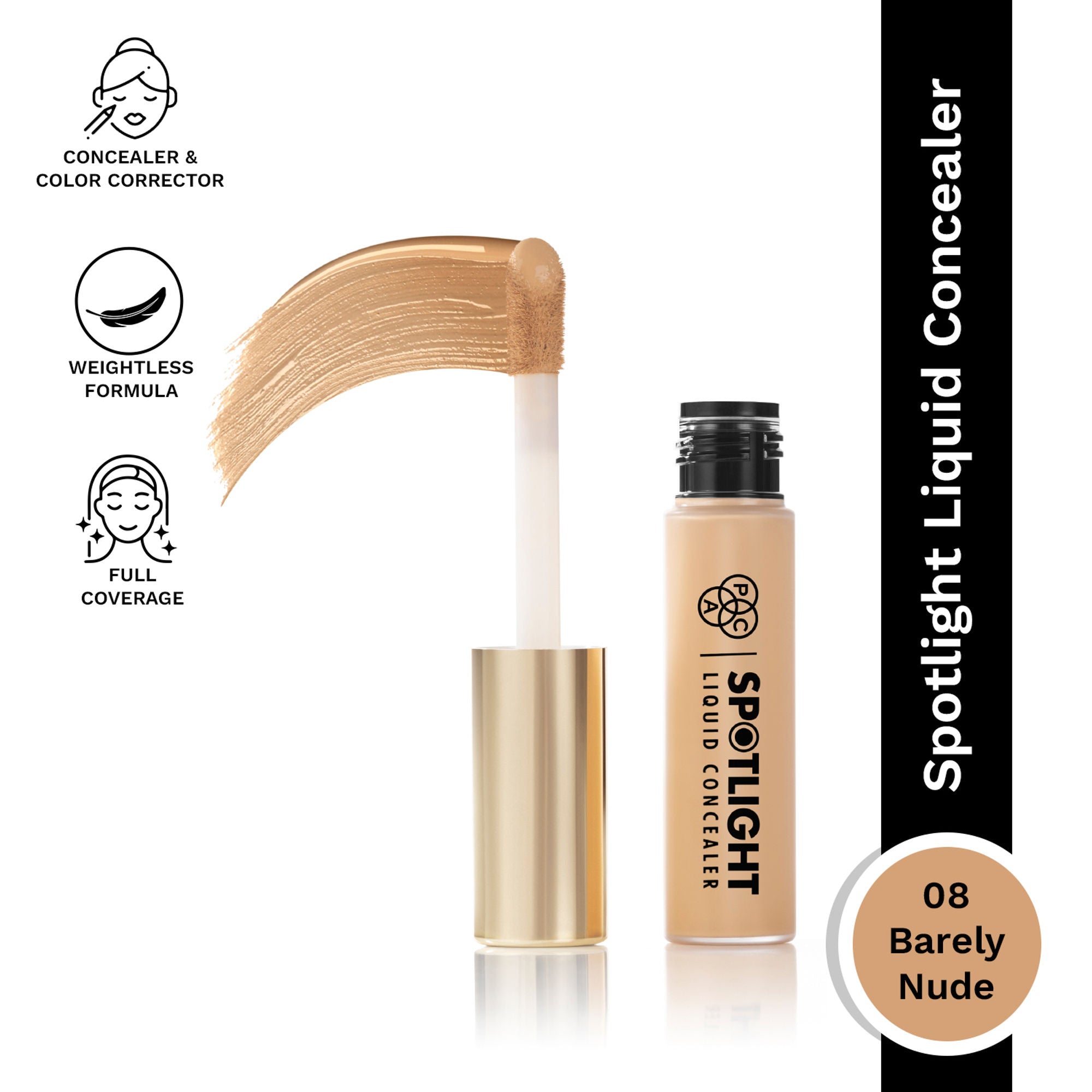 PAC Spotlight Liquid Concealer - 08 Barely Nude