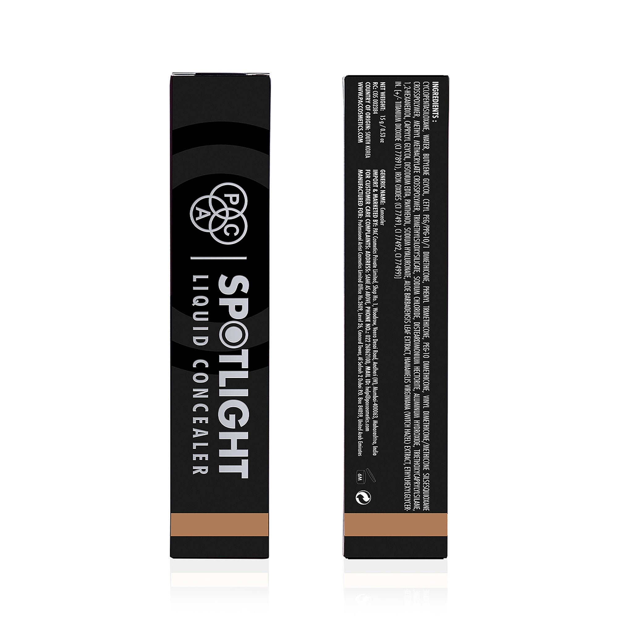PAC Studio Spotlight Liquid Concealer - 12 Frozen Caramel - Distacart