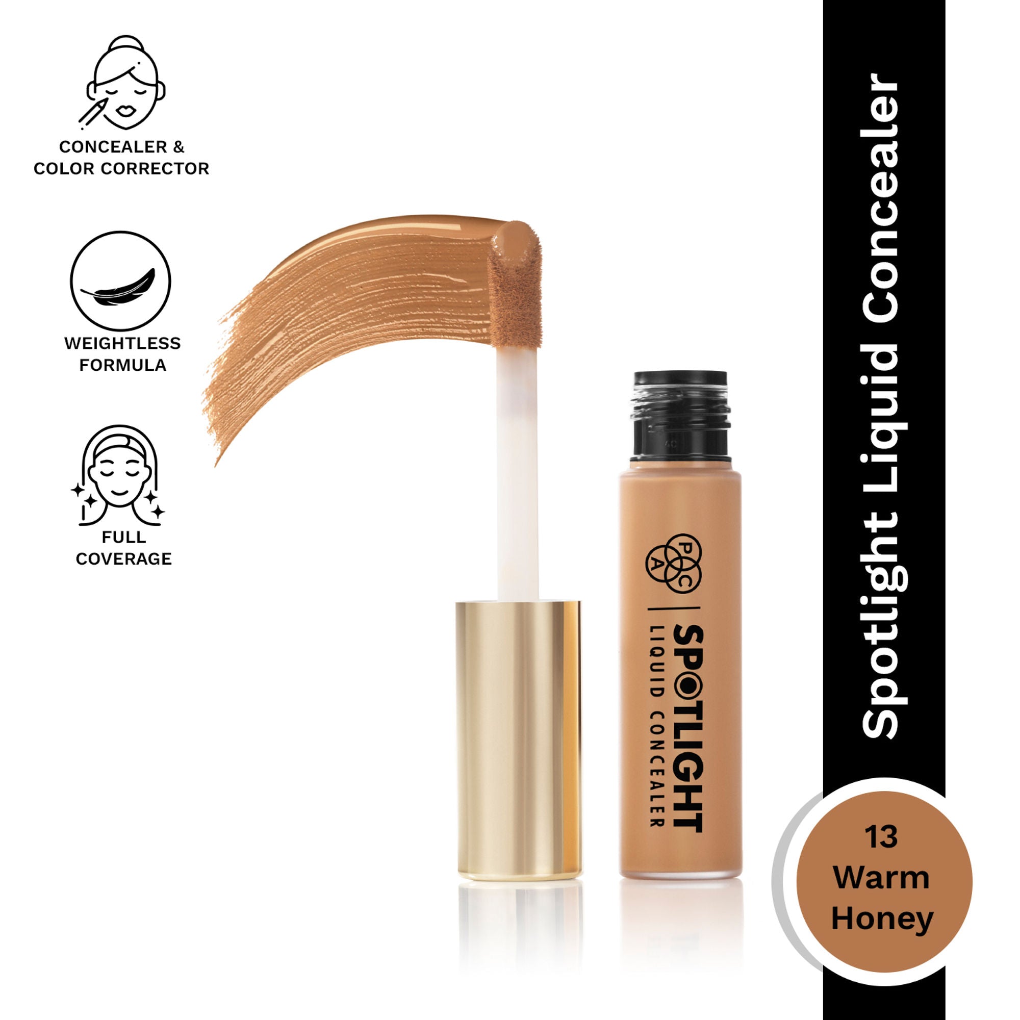 PAC Spotlight Liquid Concealer - 13 Warm Honey