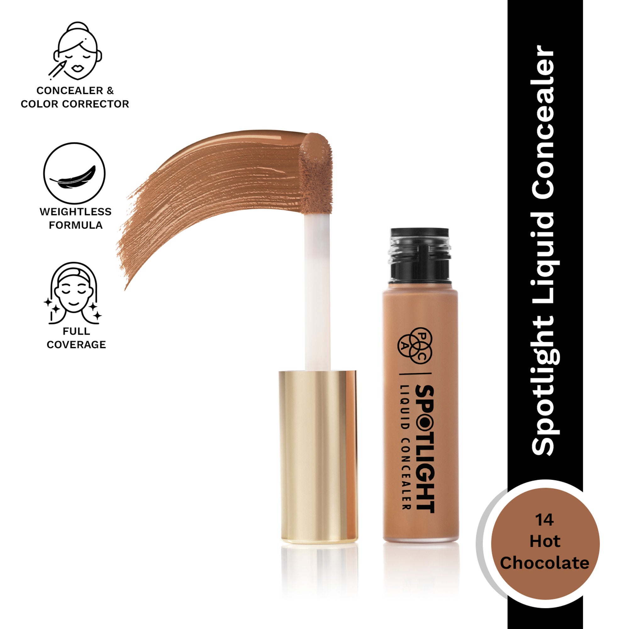 PAC Spotlight Liquid Concealer - 14 Hot Chocolate
