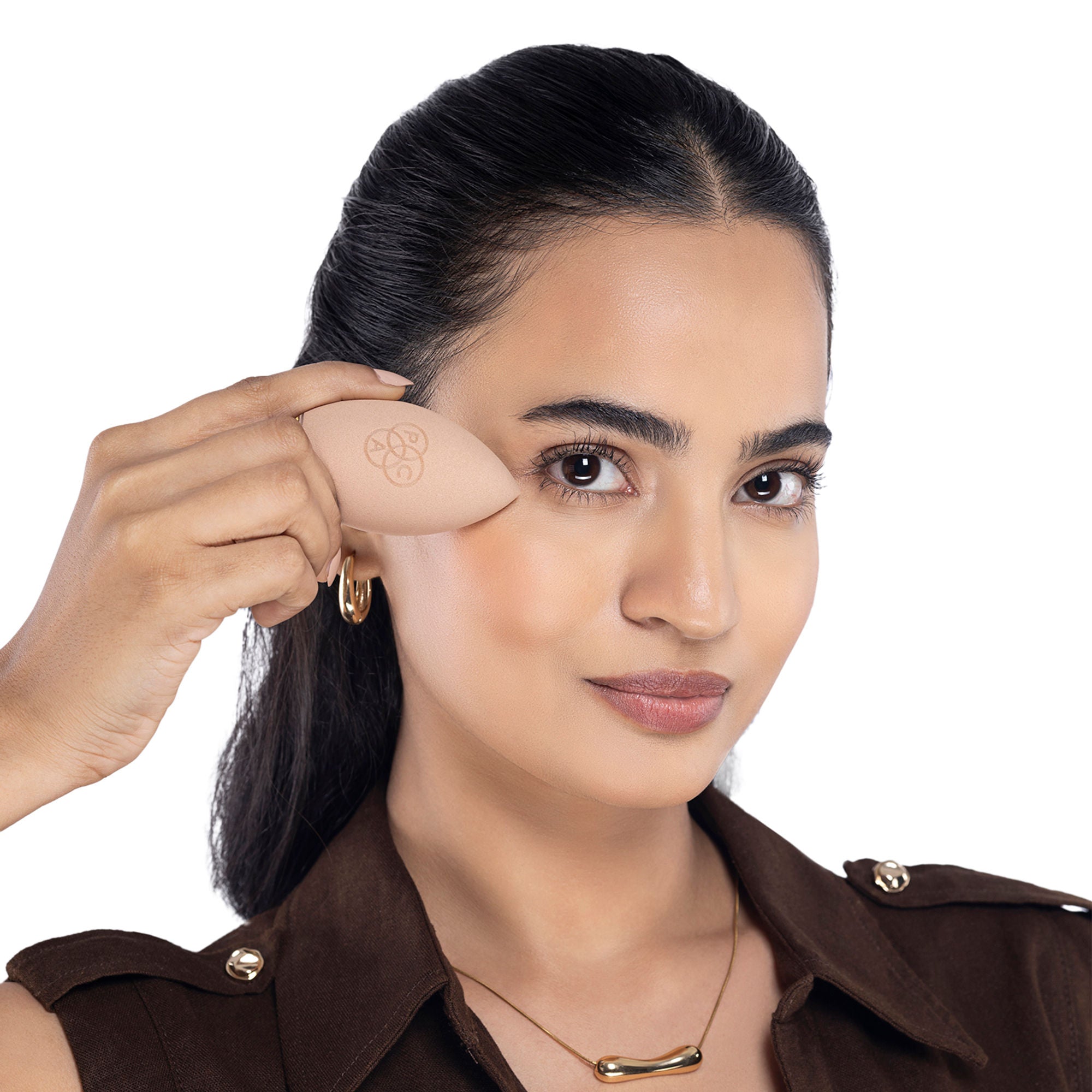 PAC Studio Triple Edge Pro Makeup Sponge - Ultra Soft Micro Fiber, Unique Shape Offers Seamless Coverage - Distacart