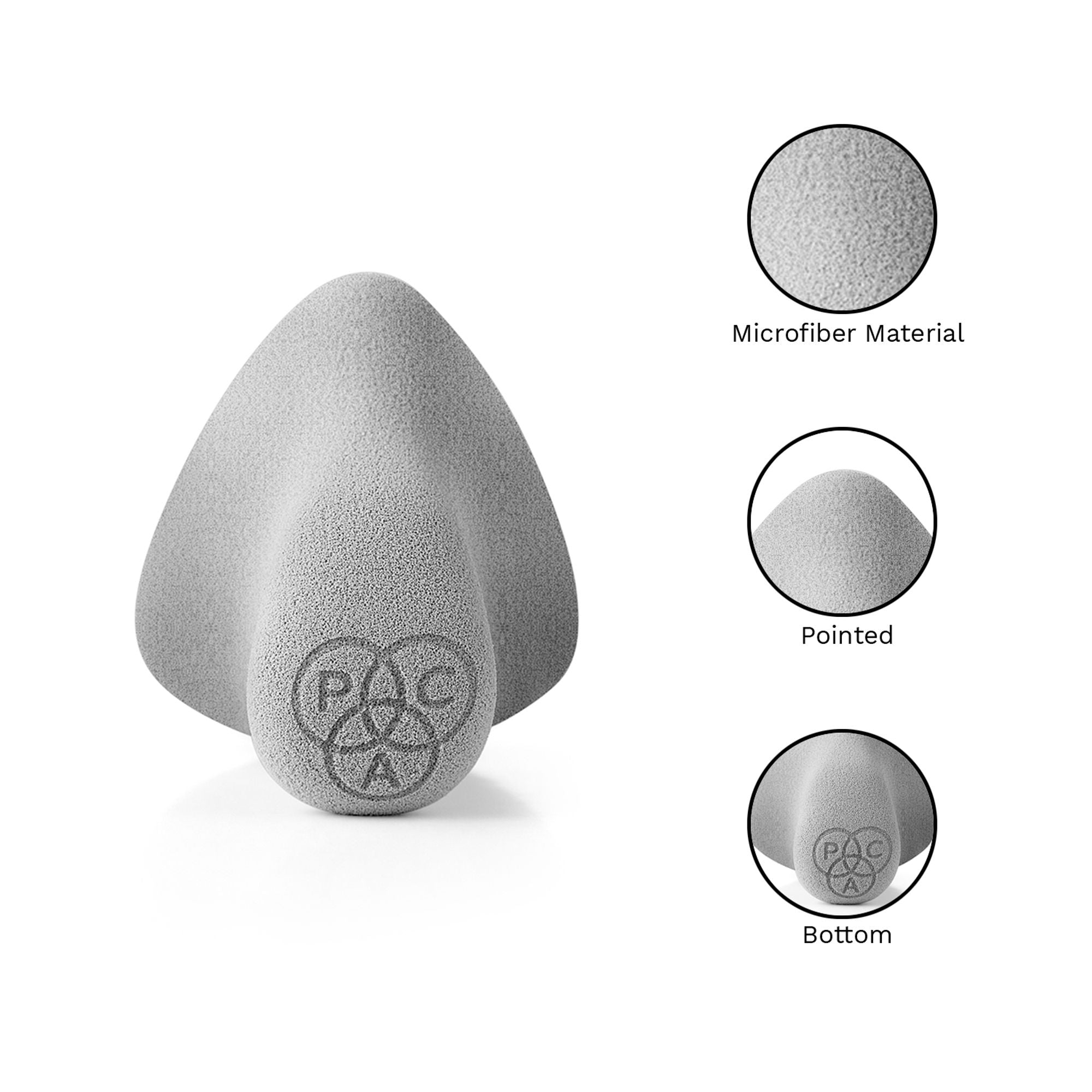 PAC Studio Grip & Blend Makeup Sponge - Effortless Blendability with Controlled Grip, Ultra Soft Latex Free - Distacart