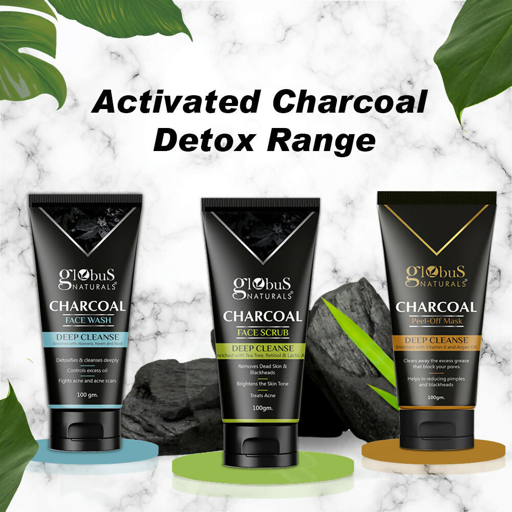 Globus Naturals Charcoal Face Wash - Distacart
