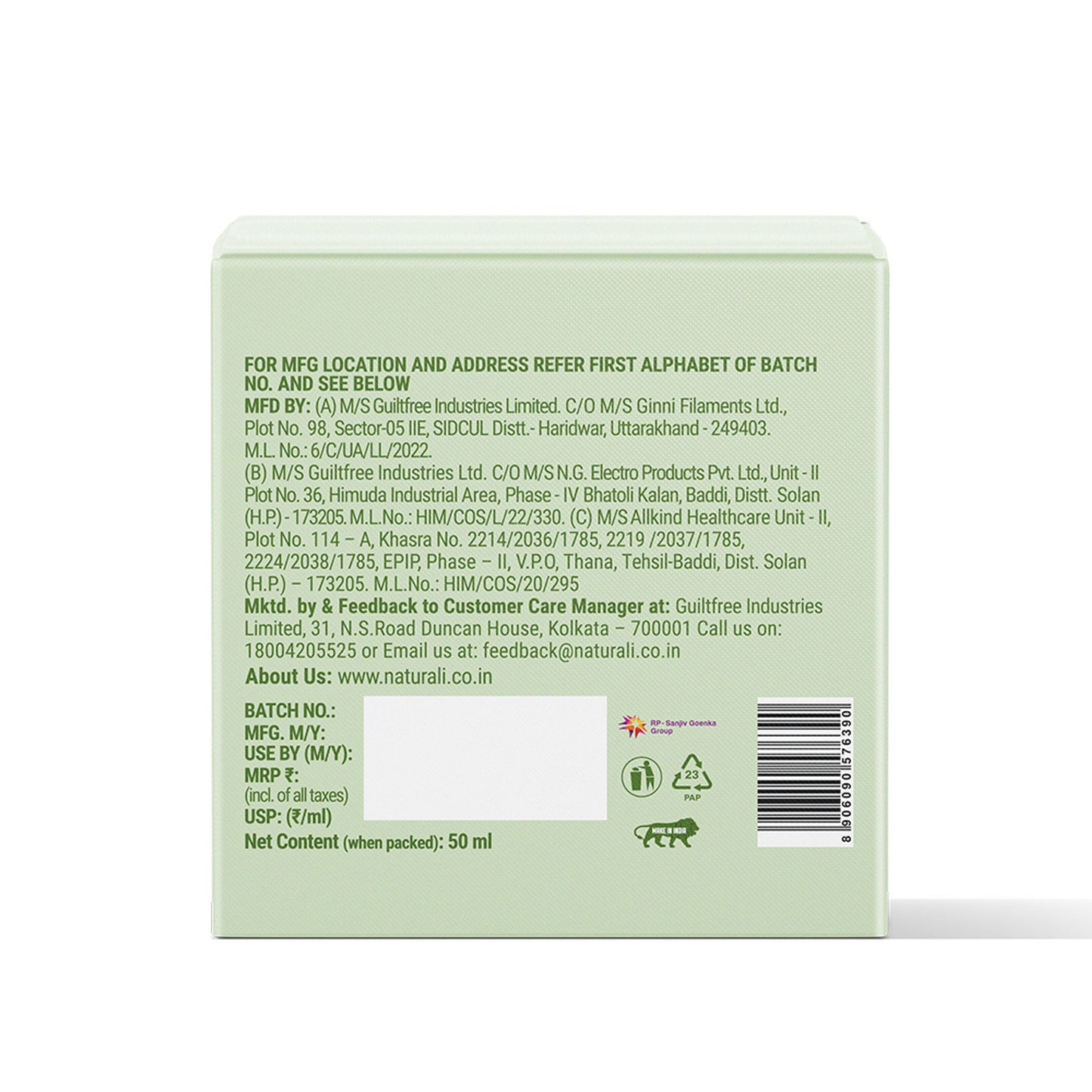 Naturali Pigmentation Corrector Moisturiser with Superfoods Oat, Pea & Alpha Arbutin - Distacart