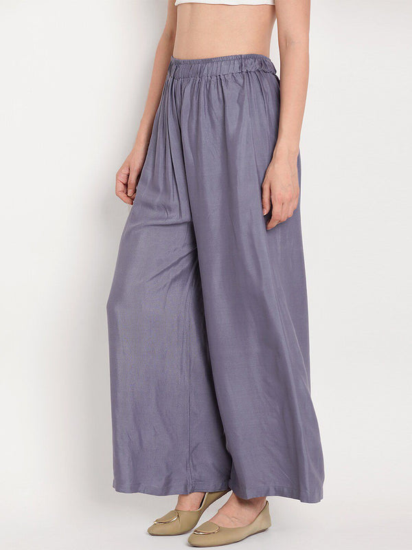 TAG 7 Women Flared Regular Palazzos