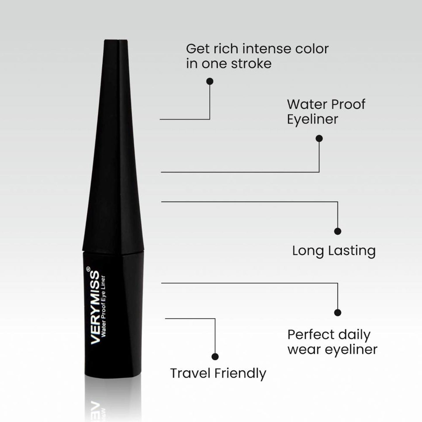 VERYMISS 8 To 8 Eyeliner - Black - Distacart
