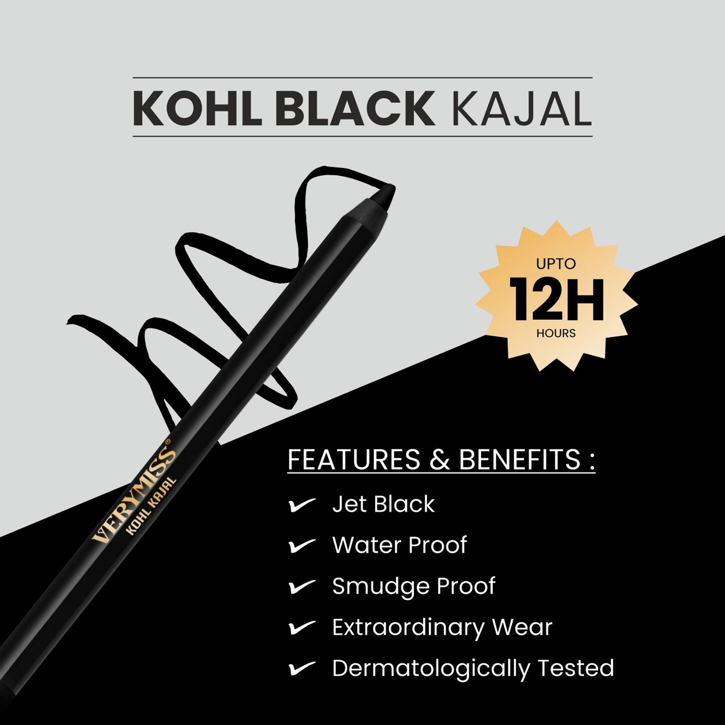 VERYMISS Kohl Black Kajal - Distacart