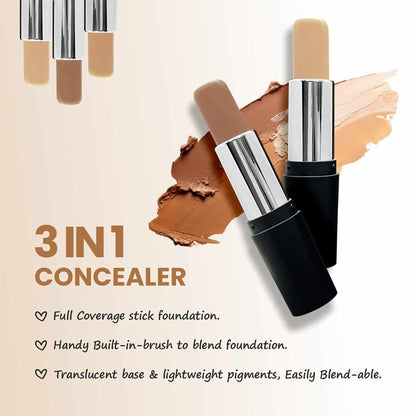 VERYMISS 3 In 1 Concealer - 01 Classic Ivory - Distacart