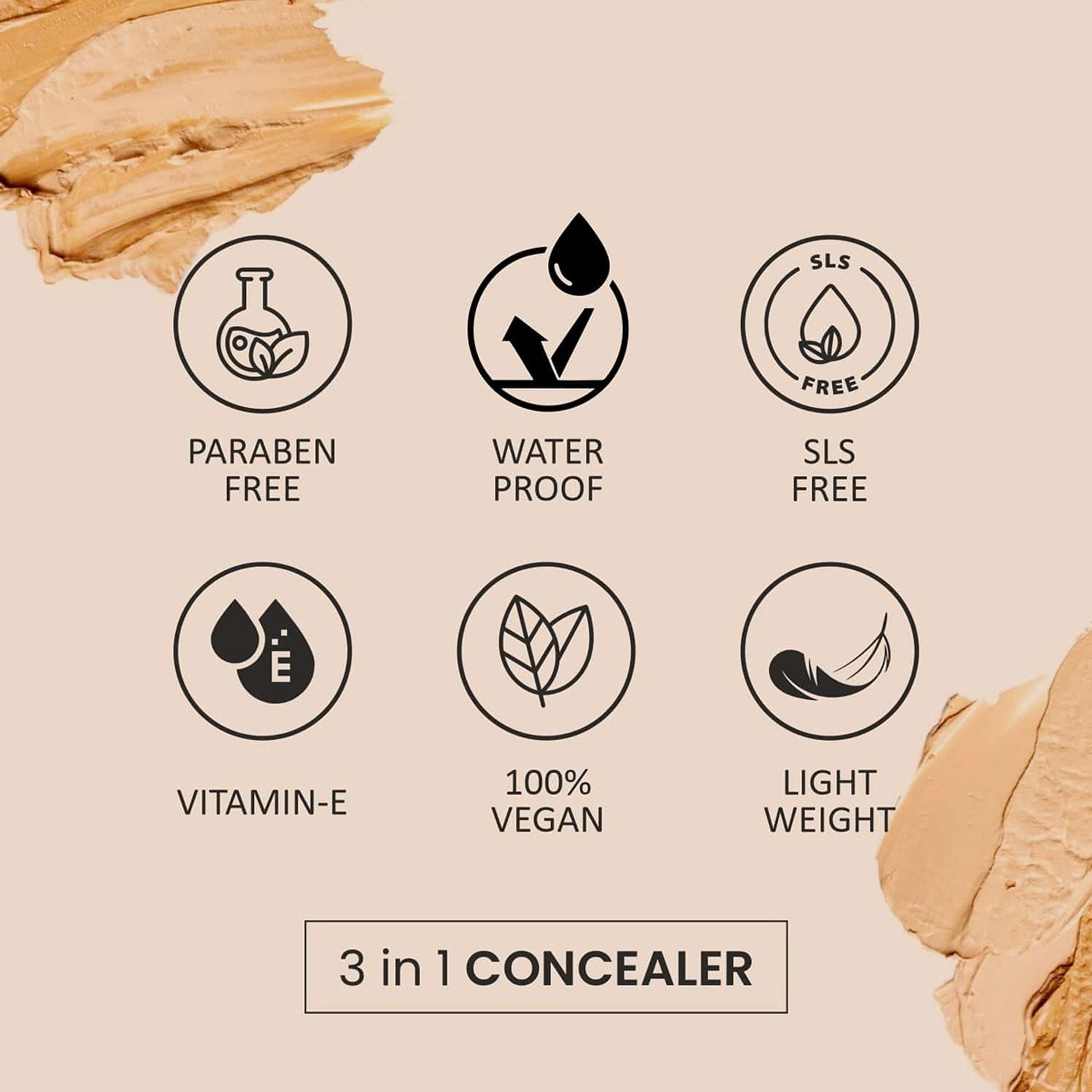 VERYMISS 3 In 1 Concealer - 01 Classic Ivory - Distacart