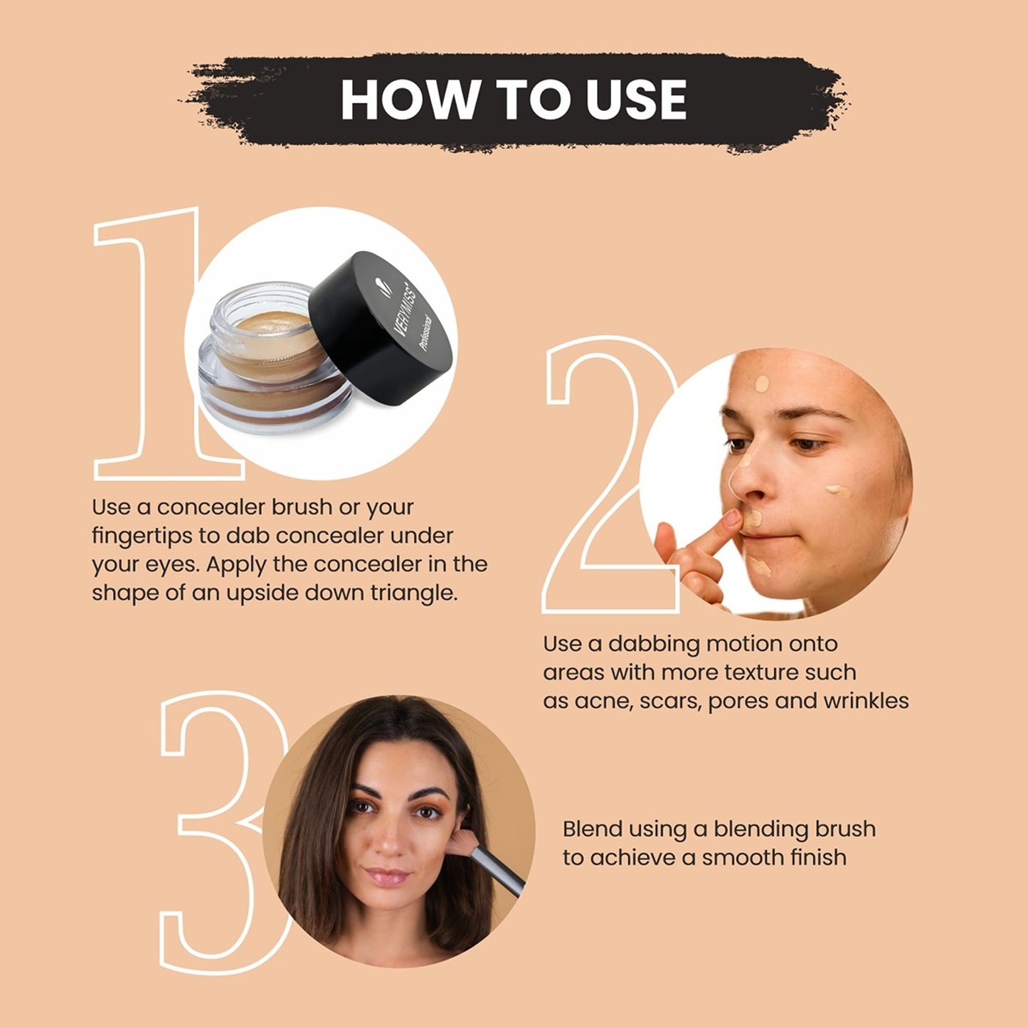 VERYMISS Cream Concealer - 120 Medium - Distacart