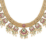 Thumbnail for Nuyug 18K Gold Plated Estele Gold Tone Beaded Long Necklace Set