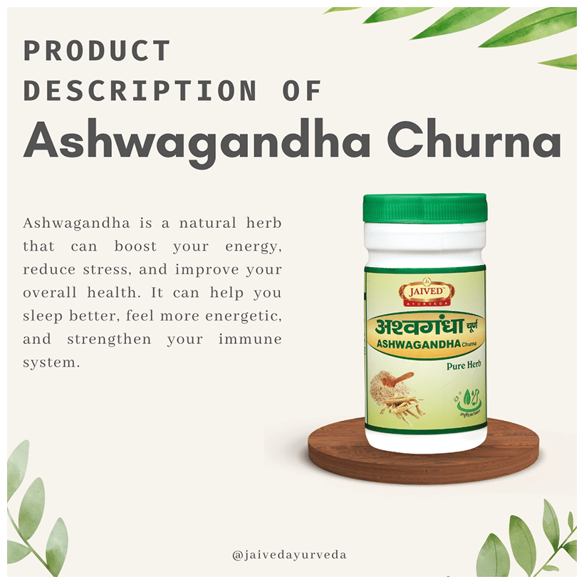 Jaived Ayurveda Ashwagandha Churna