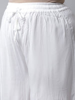 Thumbnail for TAG 7 Women White Plus Size Flared Ethnic Palazzos - Distacart