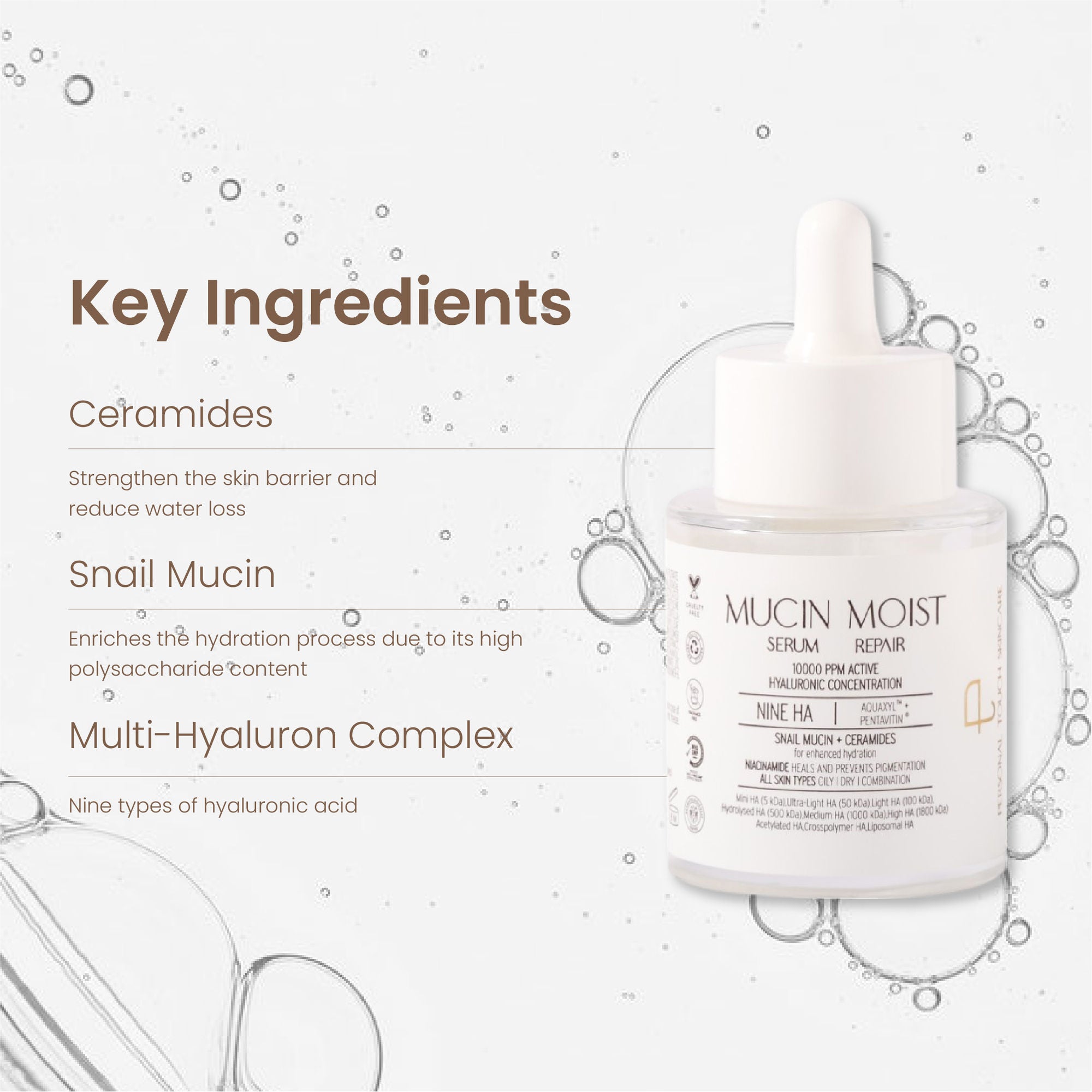 Personal Touch Skincare World’s 1st Snail Mucin Serum With 9 Types Of Hyaluronic Acid Ceramides - Distacart