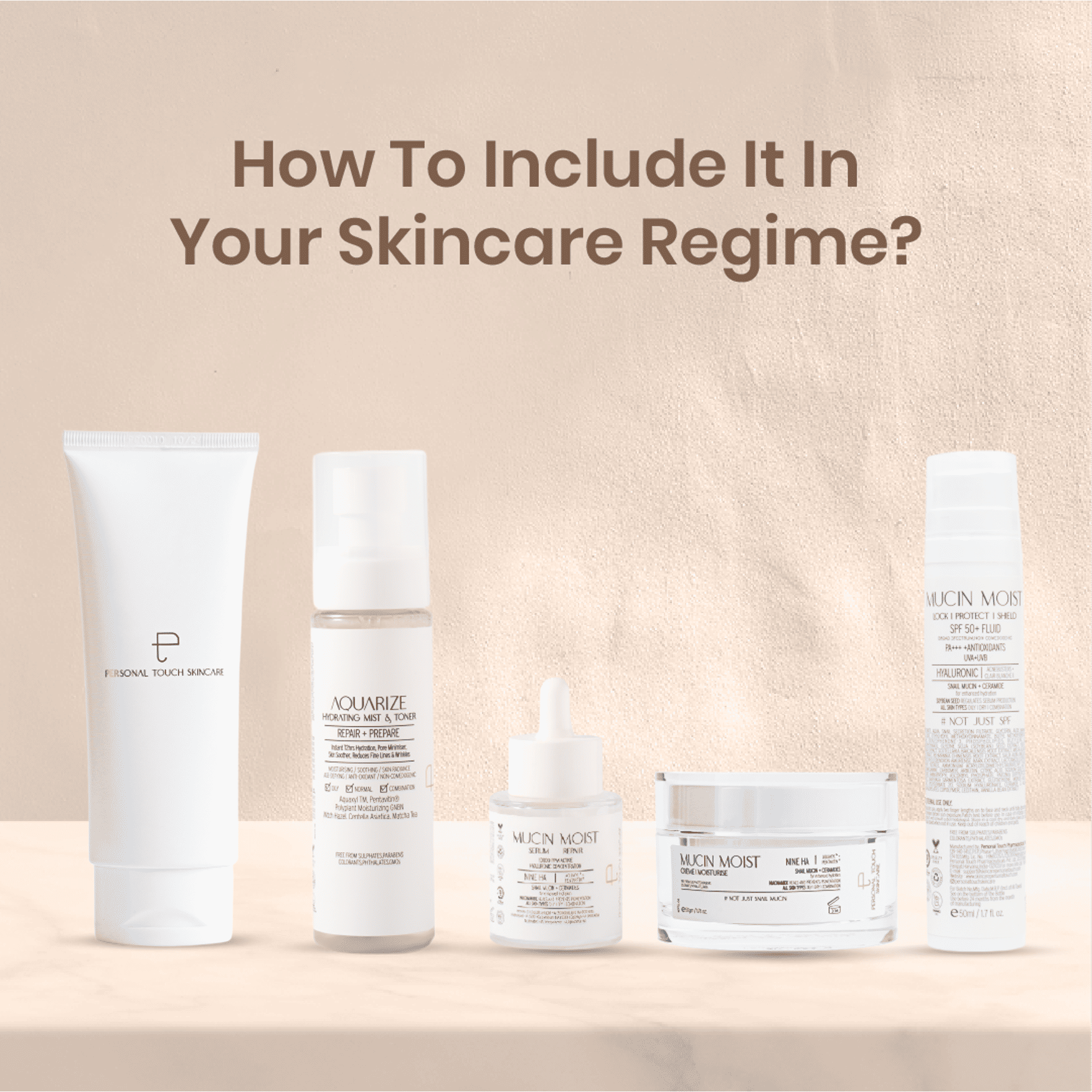 Personal Touch Skincare Mucin Moist Fluid Sunscreen SPF 50+ PA+++ UVA/UVB To Minimizes Pores - Distacart