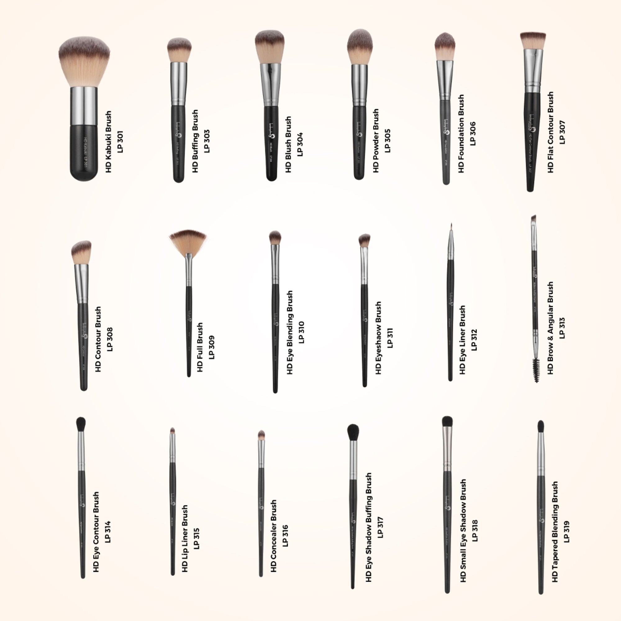 London Prime HD Professional Brush Set   18 Pcs