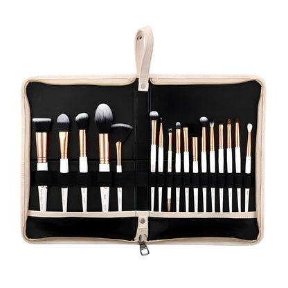 London Prime Glamstrokes Brush Set   17 Pcs, Rose Gold