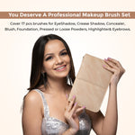 Thumbnail for London Prime Glamstrokes Brush Set   17 Pcs, Rose Gold