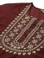 Thumbnail for Anouk Woven Design Regular Sequinned Kurta with Trousers & Dupatta - Distacart