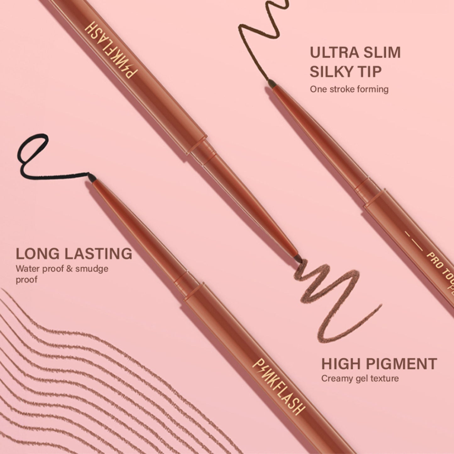 PINKFLASH Pro Touch Pencil Eyeliner - 03 Caramel - Distacart