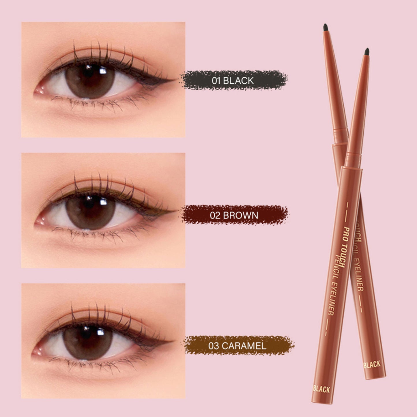 PINKFLASH Pro Touch Pencil Eyeliner - 03 Caramel - Distacart