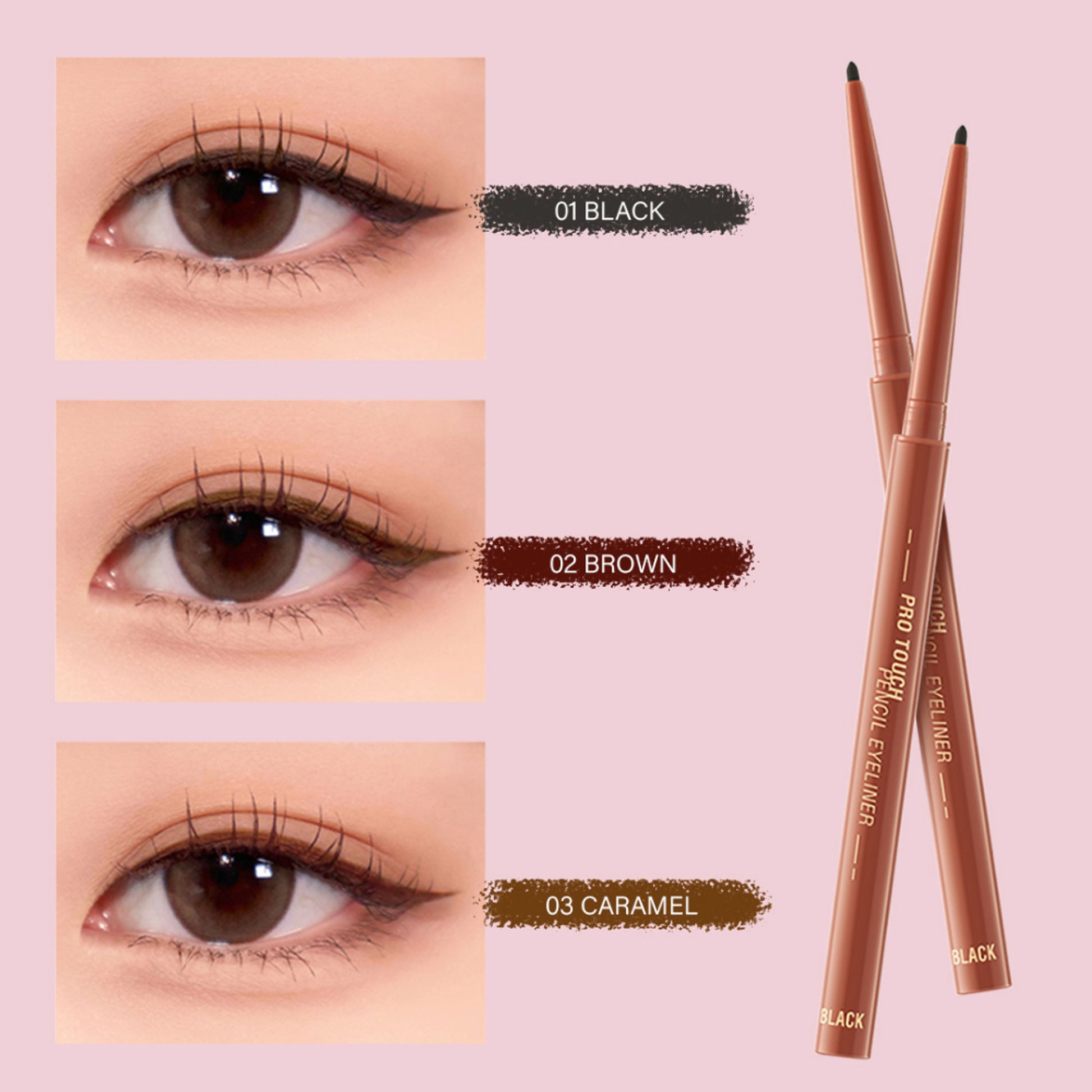 PINKFLASH Pro Touch Pencil Eyeliner - 03 Caramel - Distacart