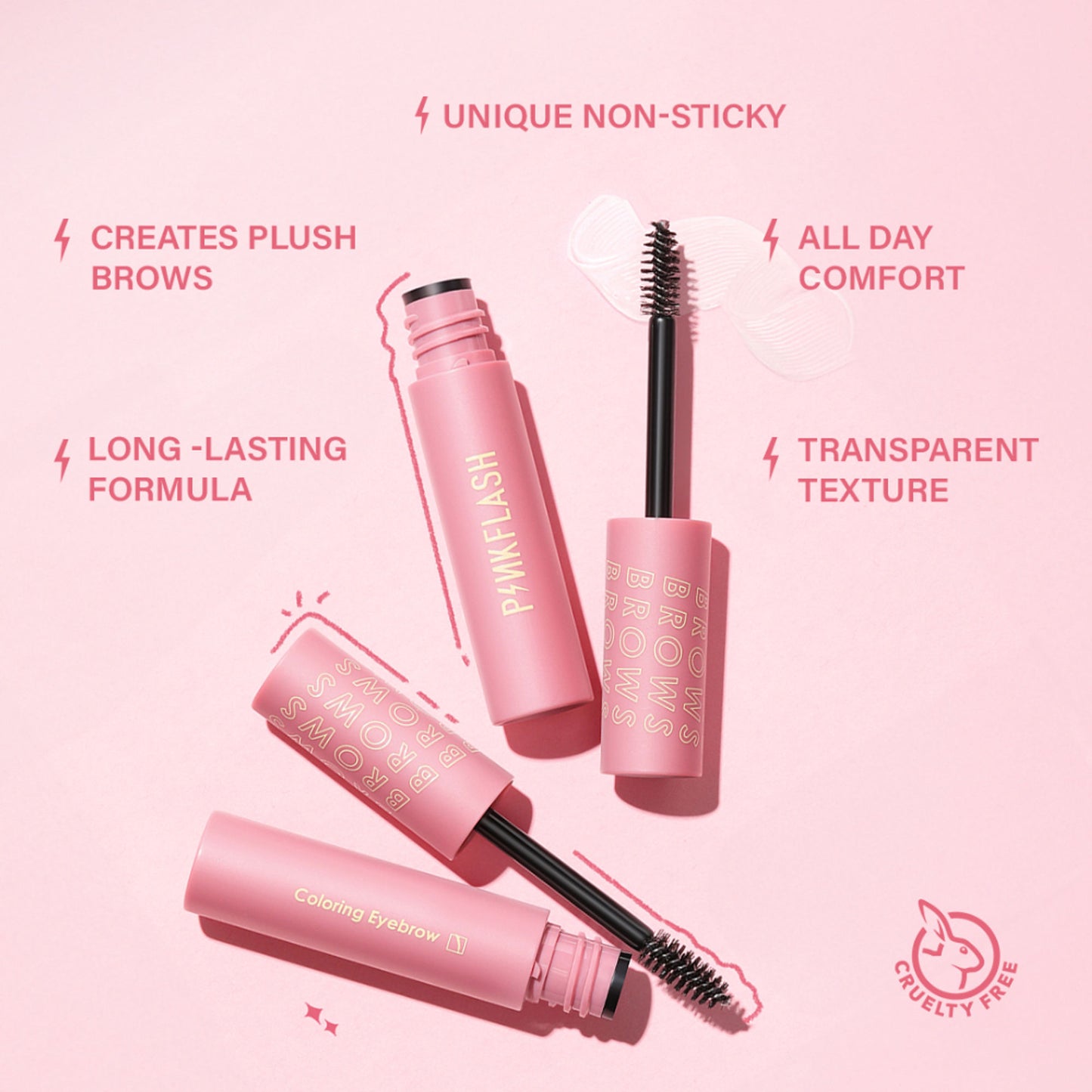 PINKFLASH Coloring Eyebrow Mascara - Distacart