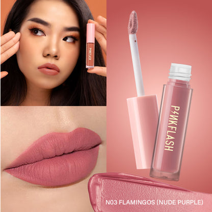 PINKFLASH Melting Matte Lip Cream - N04 Flamingos - Distacart