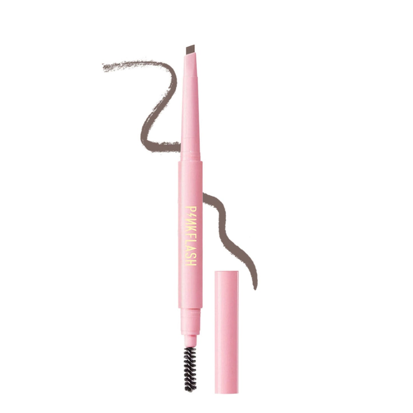 PINKFLASH Waterproof Auto Eyebrow Pencil - 03 Gray Brown - Distacart