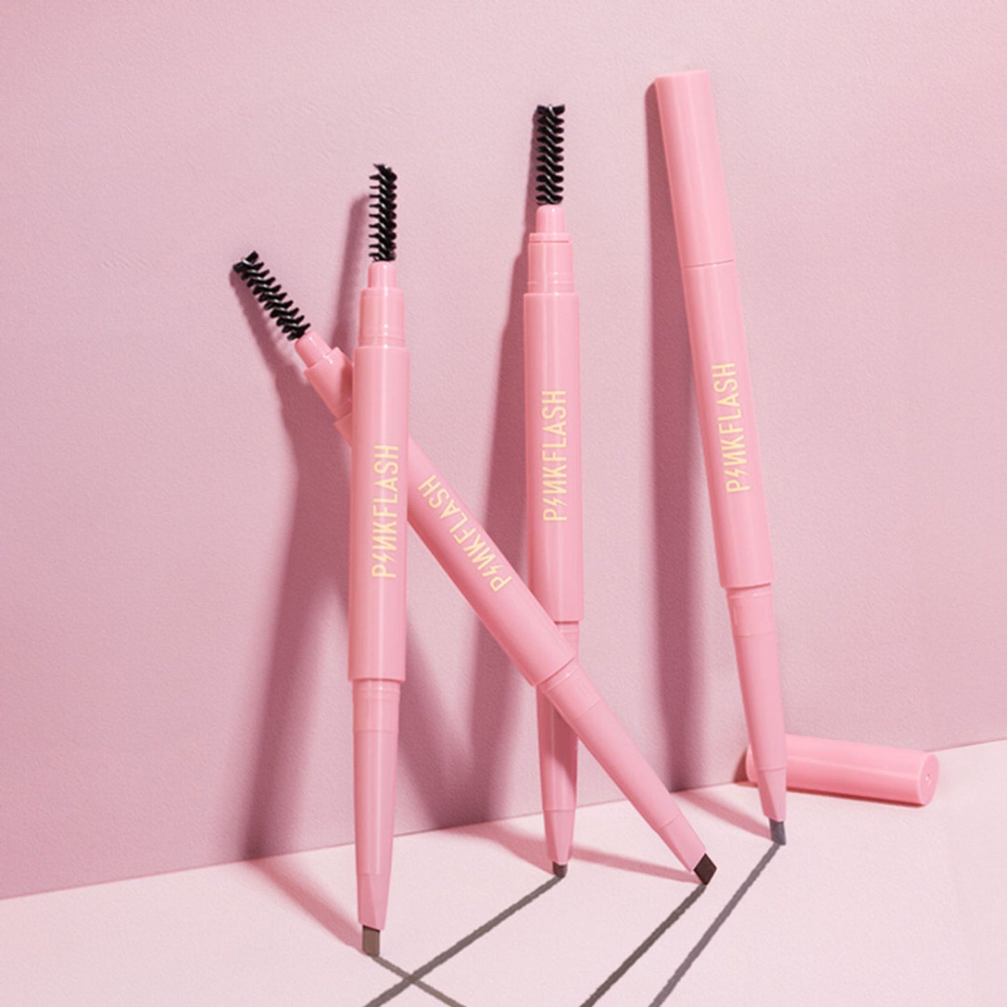 PINKFLASH Waterproof Auto Eyebrow Pencil - 03 Gray Brown - Distacart