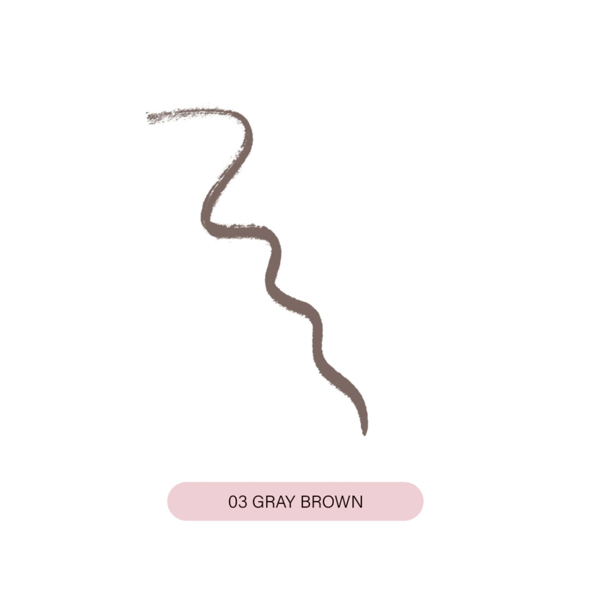 PINKFLASH Waterproof Auto Eyebrow Pencil - 03 Gray Brown - Distacart
