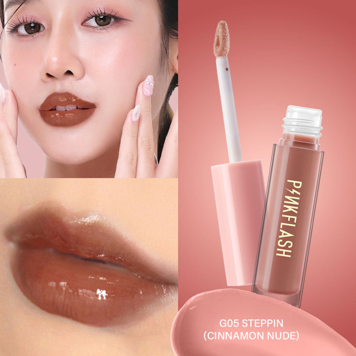 PINKFLASH Ever Glossy Moist Lip Gloss - G05 Steppin - Distacart