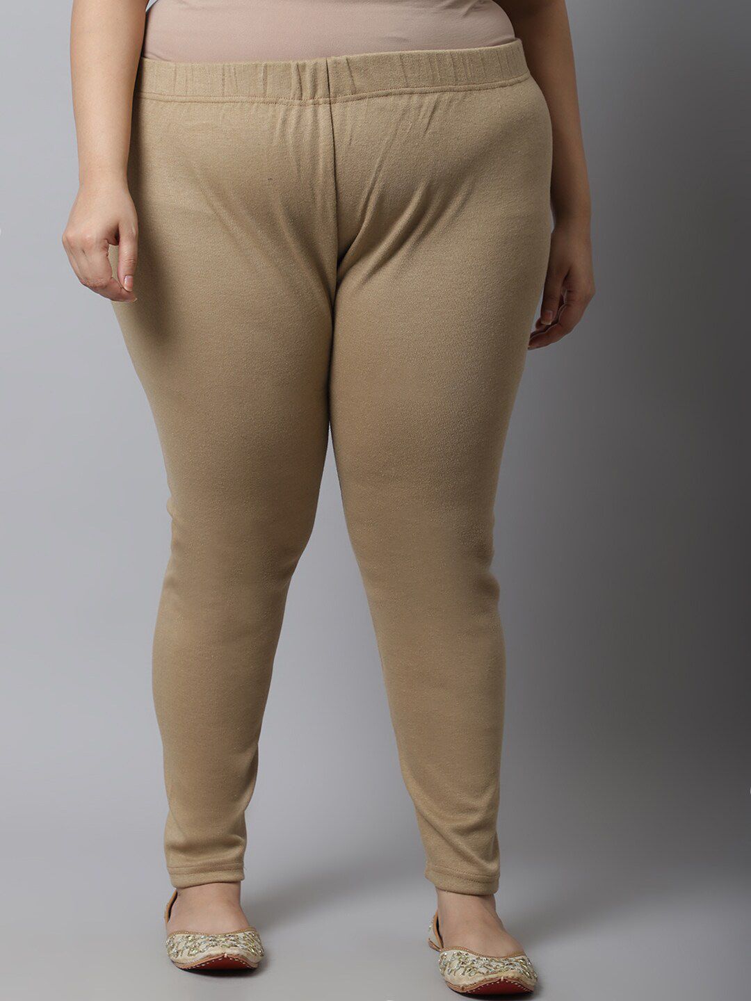 TAG 7 Women Pack Of 2 Plus Size Solid Ankle-Length Leggings - Distacart