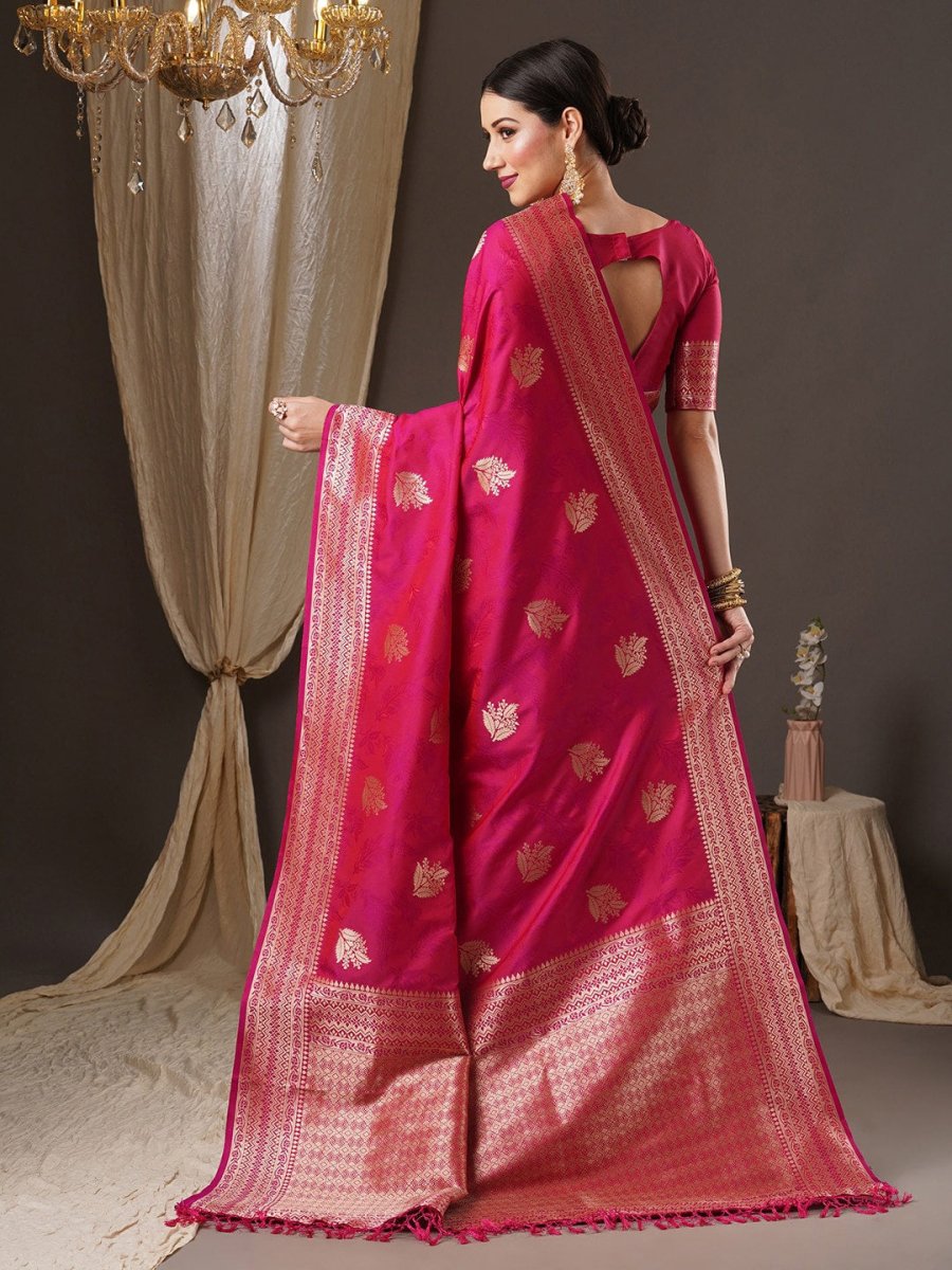Anouk Woven Design Zari Silk Blend Banarasi Saree - Distacart