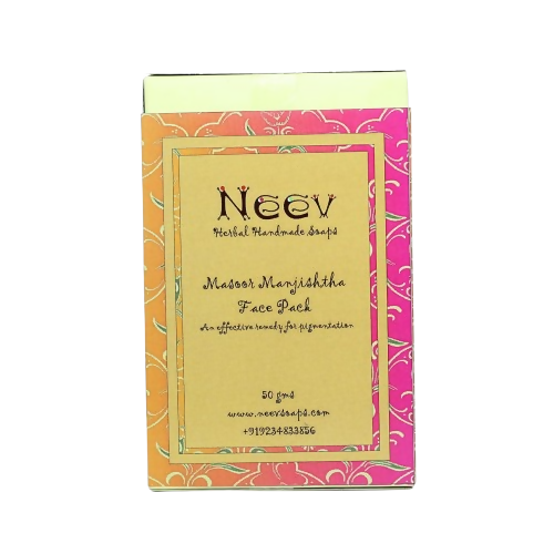 Neev Herbal Handmade Soaps Masoor Manjishtha Face Pack - Distacart