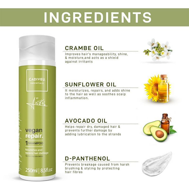Cadiveu Vegan Repair Shampoo - Distacart
