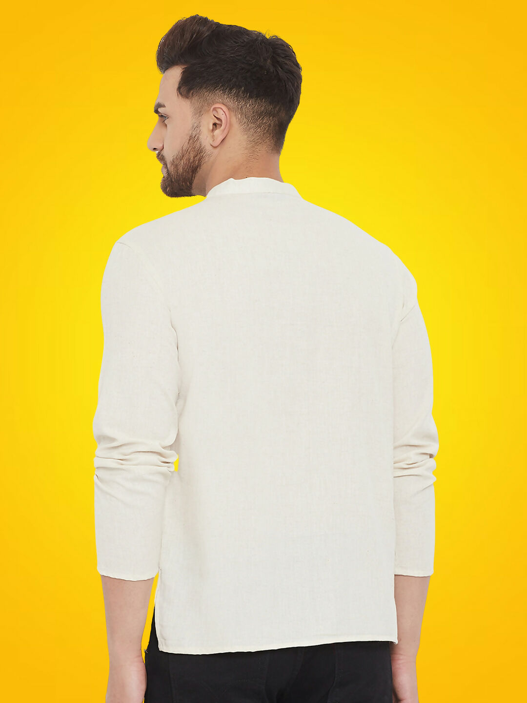 Even Apparels Men's Pure Cotton Cream Kurta - Distacart