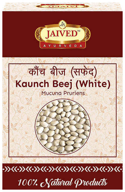 Jaived Ayurveda  Kaunch Beej (White) | Enhances Physical Endurance & Boosts Energy Levels