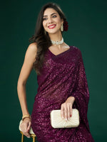 Thumbnail for kasee Embellished Sequinned Saree