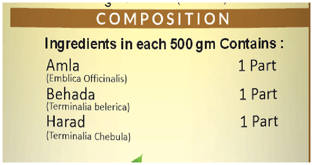 Jaived Ayurveda Triphala Churna-Vati