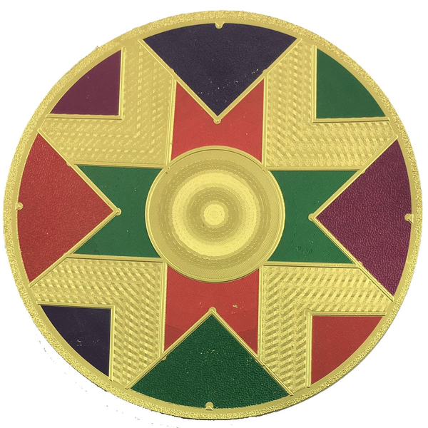 Stickerbazaar Micro Golden Embossing Rangoli Stickers - Distacart