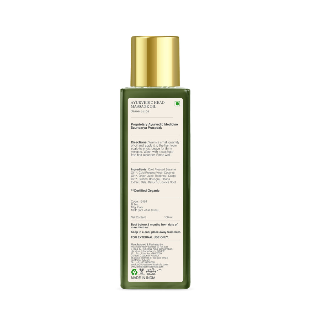 Forest Essentials Ayurvedic Head Massage Oil With Onion Juice - Distacart