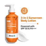 Thumbnail for The Derma Co 1% Hyaluronic Moisturizing Sunscreen Body Lotion SPF 50 PA++++