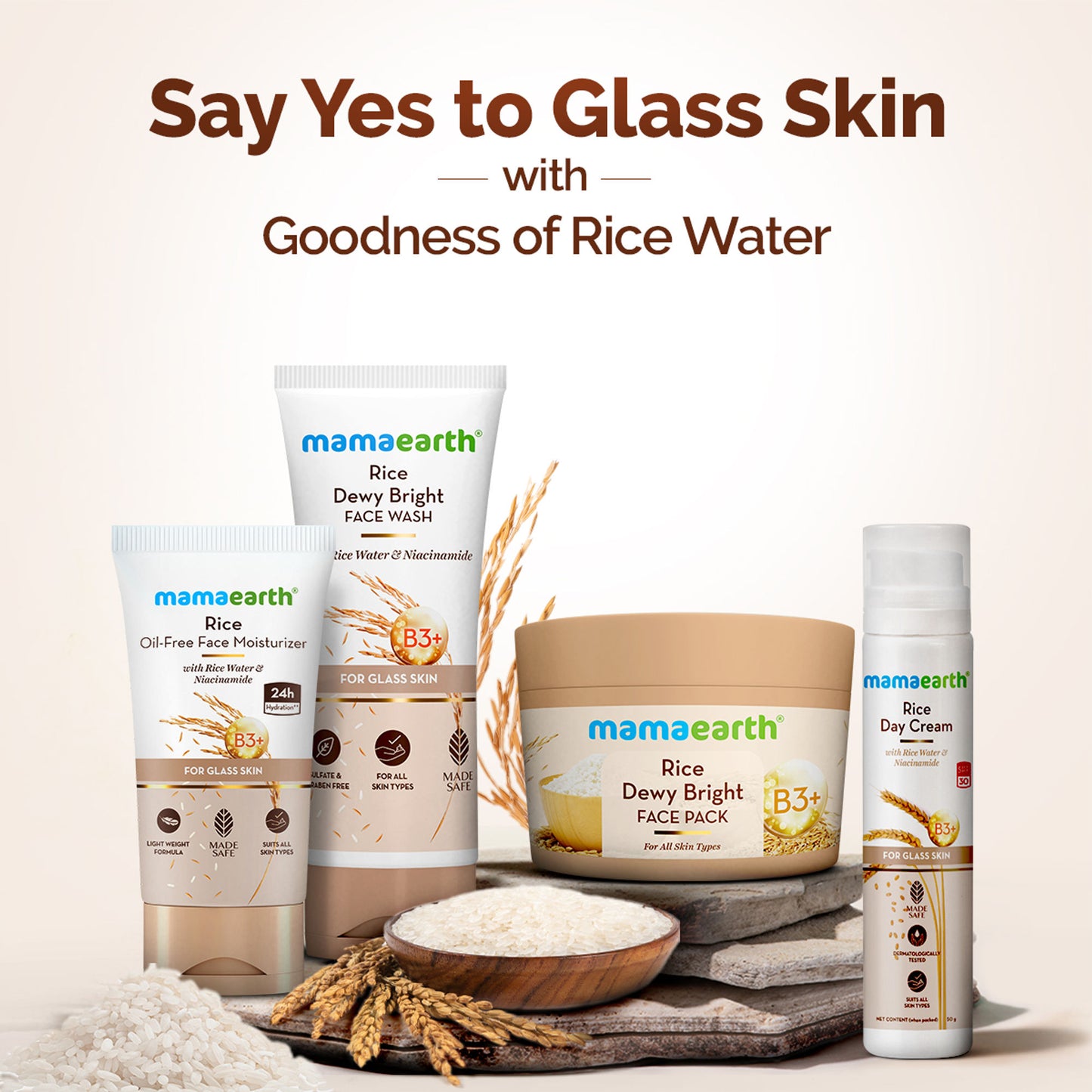 Mamaearth Rice Oil-Free Face Moisturizer For Oily Skin - Dista