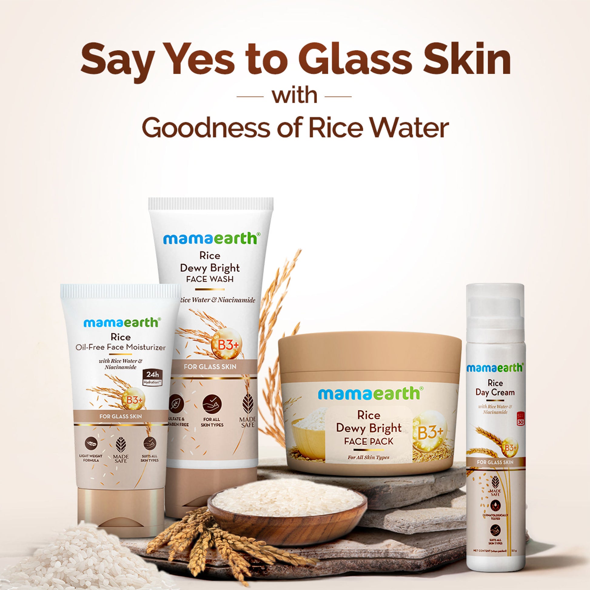 Mamaearth Rice Oil-Free Face Moisturizer For Oily Skin - Dista