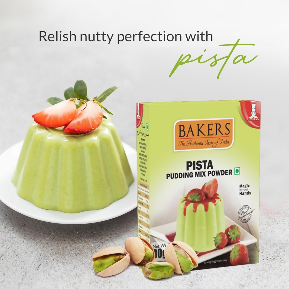 BAKERS Premium Pudding Mix - Pista Flavor - Dista