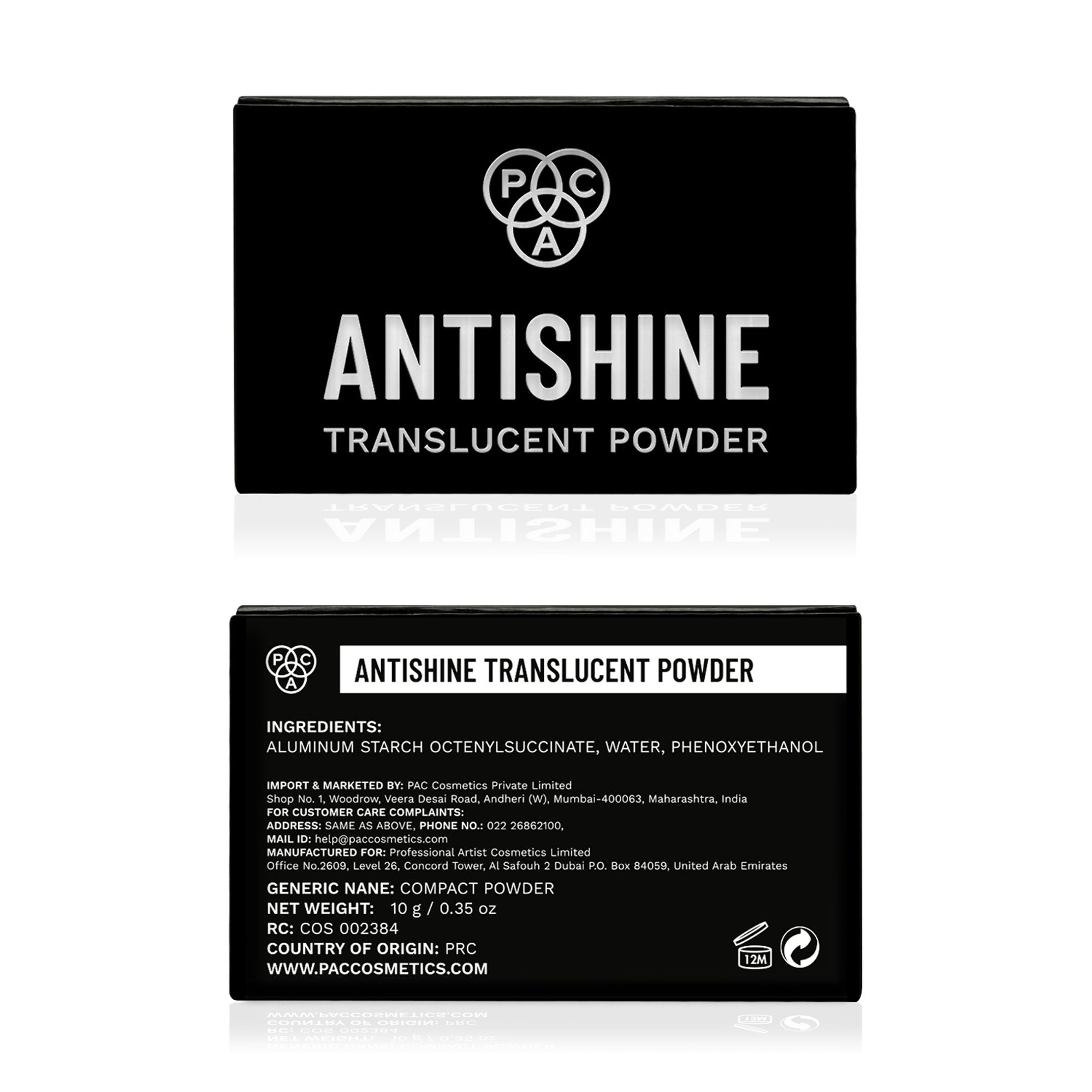 PAC Studio Translucent Powder - 01 - Distacart