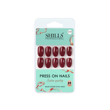 shills professional reusable press on nails oval spn514
