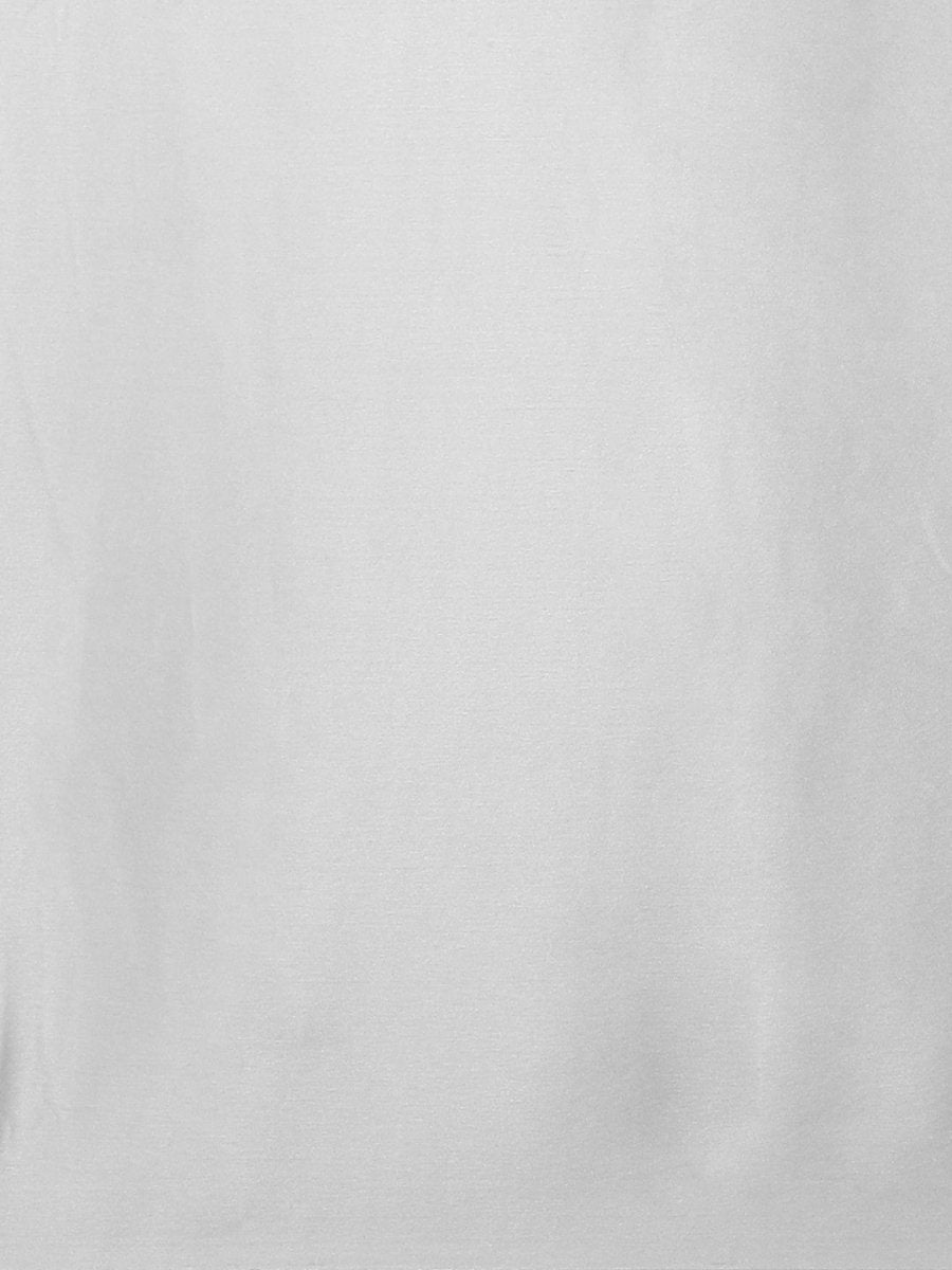 Anouk Grey Solid Satin Saree - Distacart