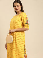 Thumbnail for All About You Women Yellow Printed Kurta with Palazzos - Distacart